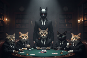 The Purr-fect Bet: Squid Game Poker Cats
