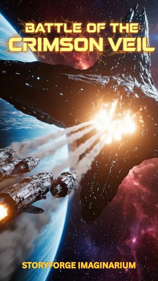 Battle at the Crimson Veil – AI Space Warfare Short – screenshot 1