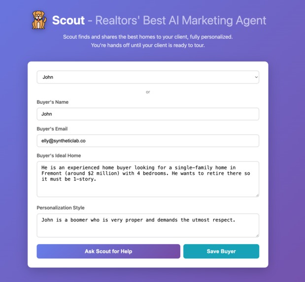 Scout - Email Agent for Realtors – screenshot 1