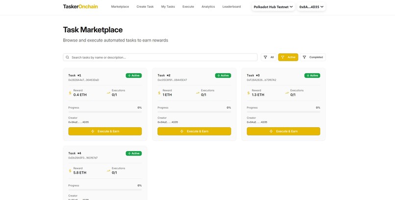 TaskerOnchain – screenshot 1