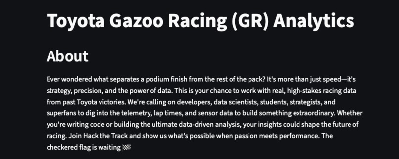 GR Cup Analytics – screenshot 2