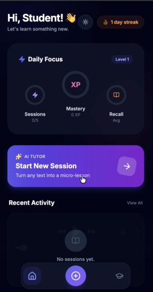 NanoLearn – screenshot 2
