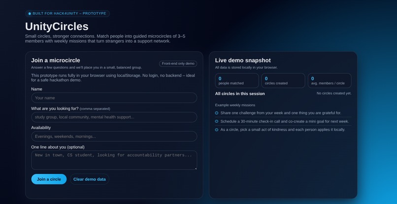 UnityCircles – screenshot 1