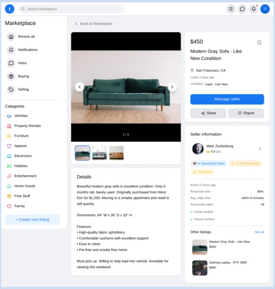Facebook Marketplace – screenshot 2