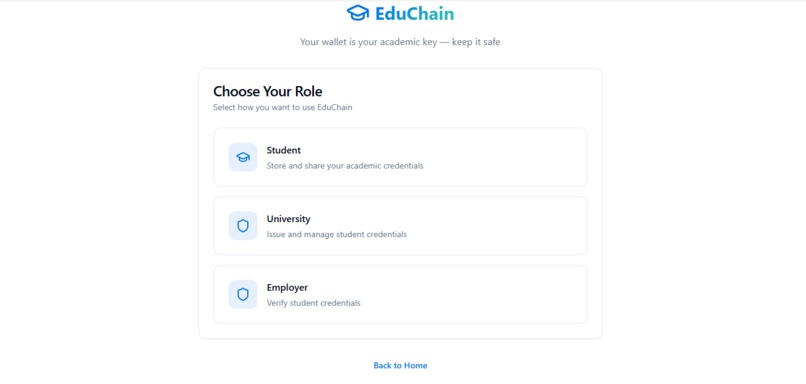EduChain  – screenshot 1