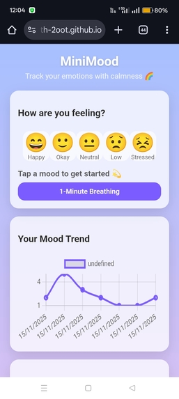 Minimood – screenshot 1