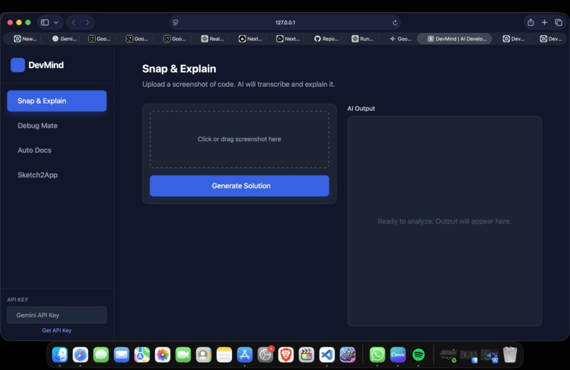 DevMind – screenshot 1