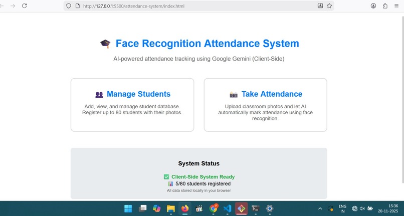 Attendence AI – screenshot 1
