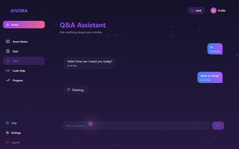 AiVORA – screenshot 1
