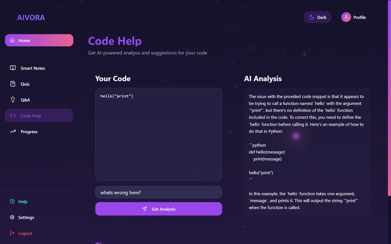 AiVORA – screenshot 7