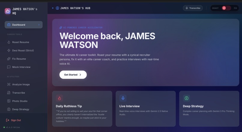 Resume_Roaster – screenshot 1