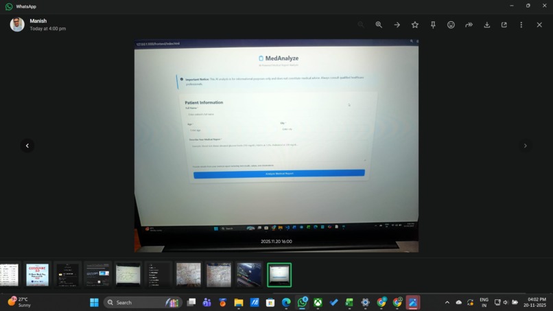 MedAnalyze – screenshot 1