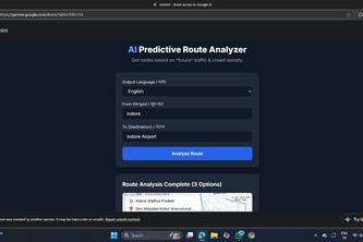 AI prediction route analyzer