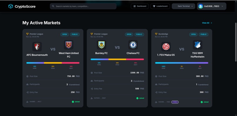 CryptoScore – screenshot 2
