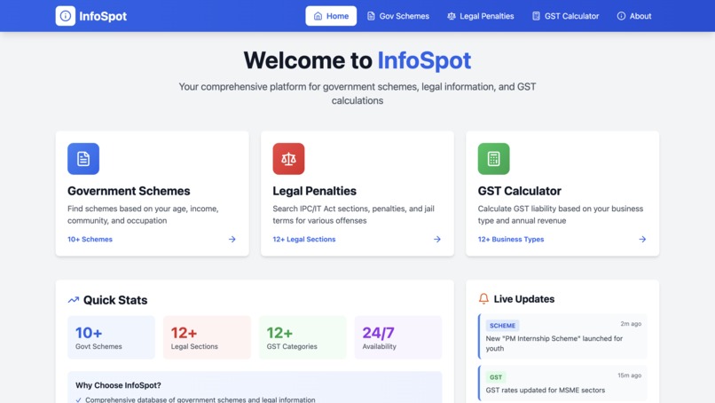InfoSpot – screenshot 1