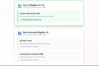 CANADIAN TAX & BENEFITS AI ELIGIBILITY CHECKER