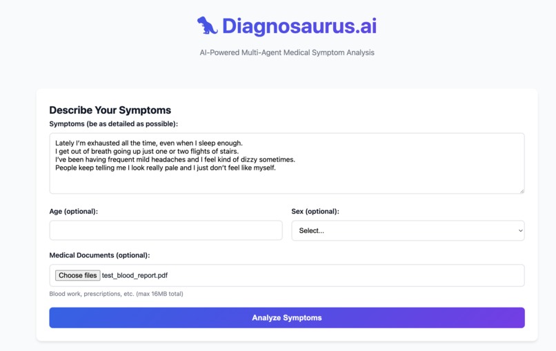 diagnosaurus – screenshot 1