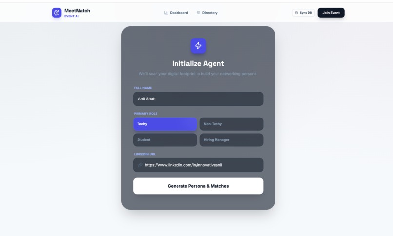MeetMatch – screenshot 2