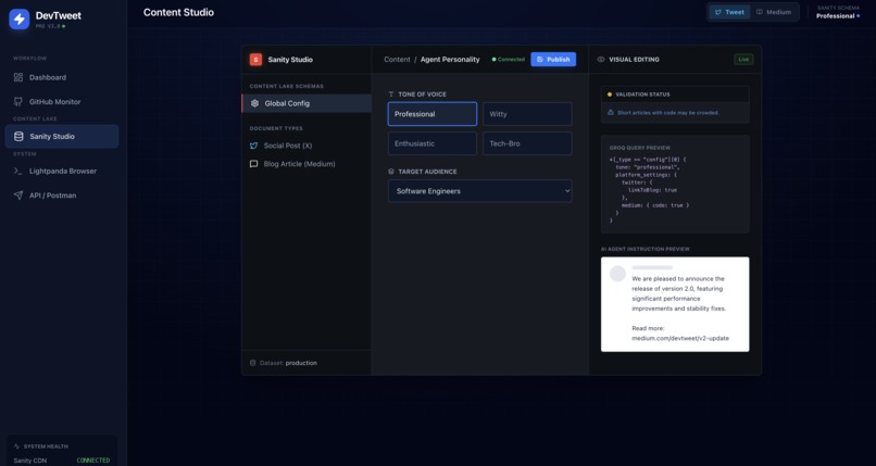 DevTweet – screenshot 4