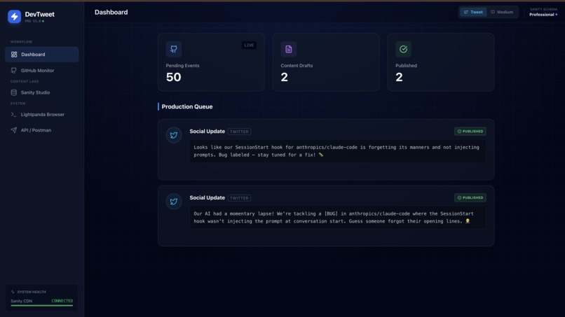 DevTweet – screenshot 6