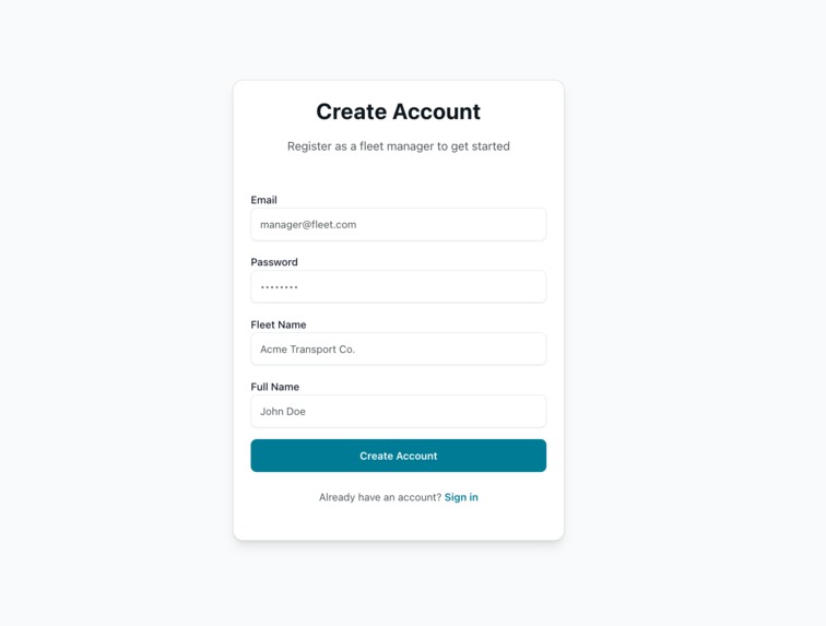 Fleet Management & Telematics Platform – screenshot 7