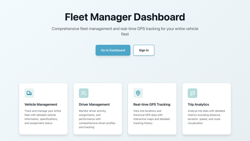 Fleet Management & Telematics Platform – screenshot 1