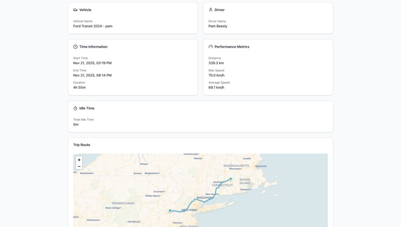 Fleet Management & Telematics Platform – screenshot 4