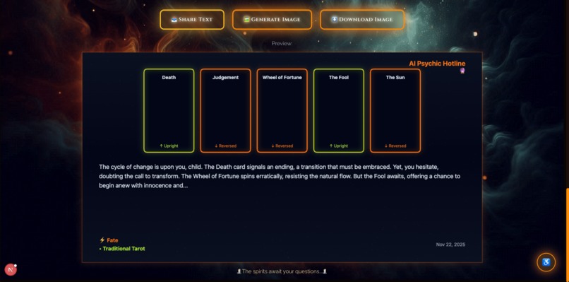 AI Psychic Hotline – screenshot 7