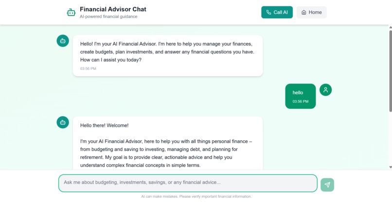 Financial AI Assistant – screenshot 5