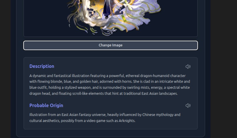 image describer – screenshot 2