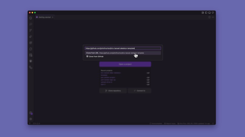 Kiro Laravel Skeleton – screenshot 1