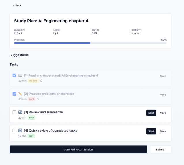 Focus forge AI – screenshot 2