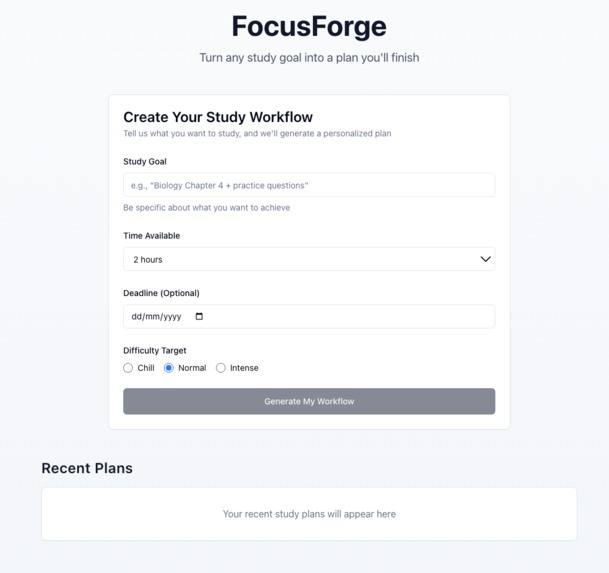 Focus forge AI – screenshot 4