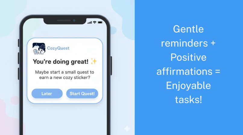 Cozy Quest - ADHD-Friendly Productivity Mobile app – screenshot 5
