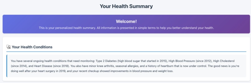 MedSum – screenshot 2