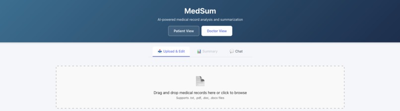 MedSum – screenshot 1
