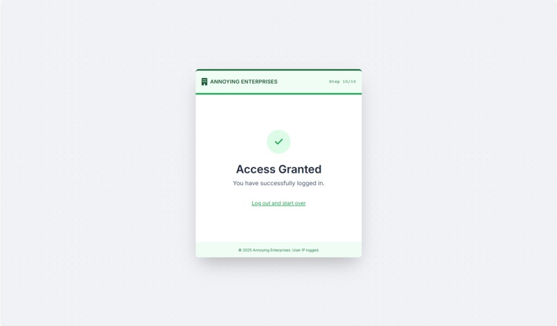 Super Annoying Log In – screenshot 7