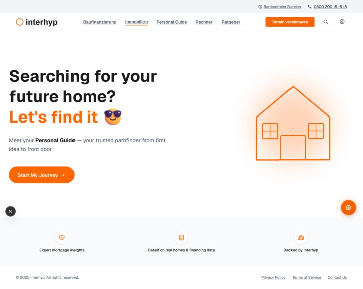 Interhyp Challange – screenshot 1