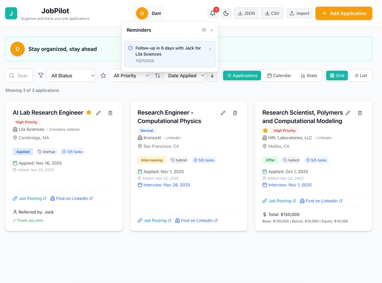 JobPilot – screenshot 3
