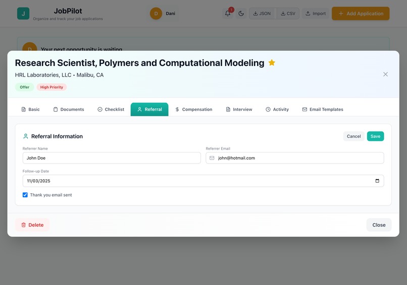 JobPilot – screenshot 9