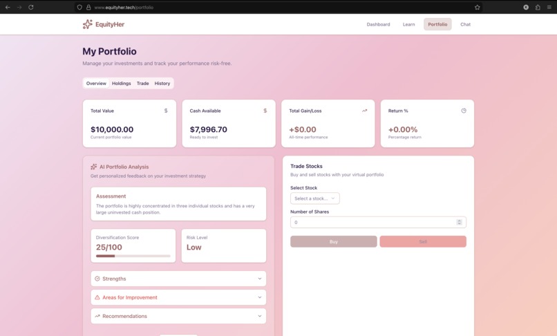 EquityHer – screenshot 3