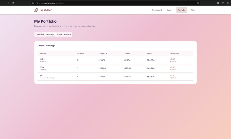 EquityHer – screenshot 5