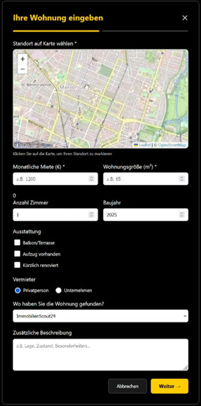 MietKlar – screenshot 2