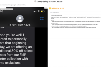 Elderly SNS Scam Checker