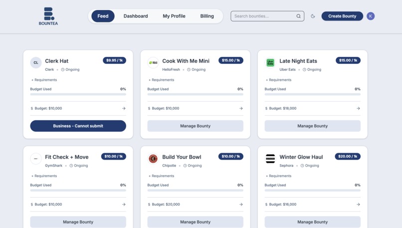 Bountea UGC – screenshot 2