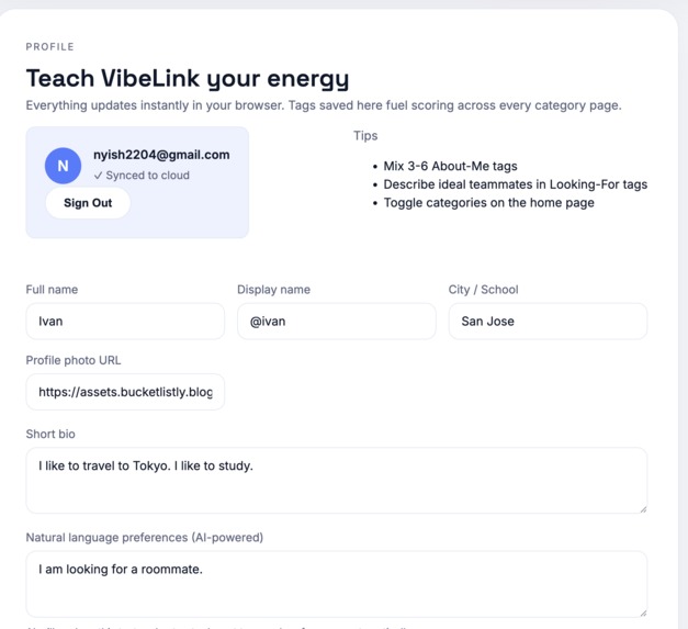 VibeLink – screenshot 1