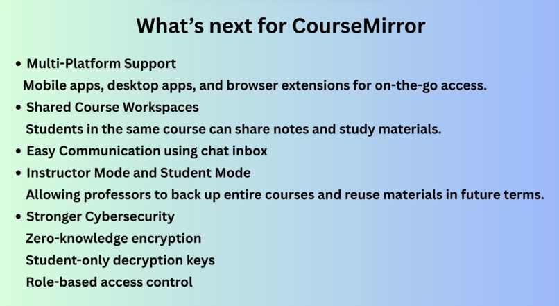 Course Mirror – screenshot 4