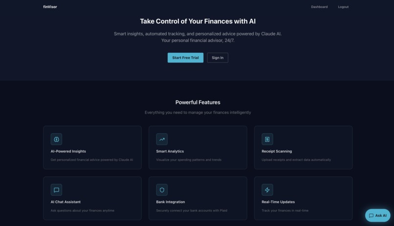 finVisor – screenshot 1