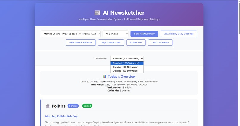 AI Newsketcher – screenshot 2