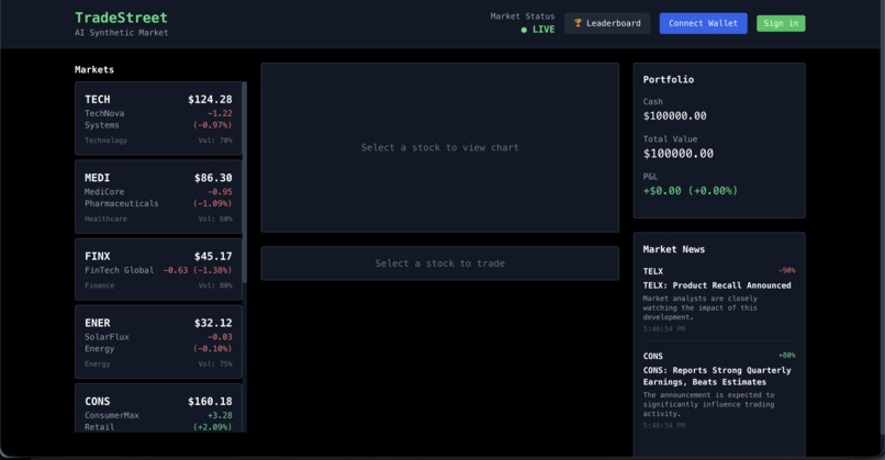 TradeStreet – screenshot 1